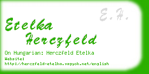 etelka herczfeld business card